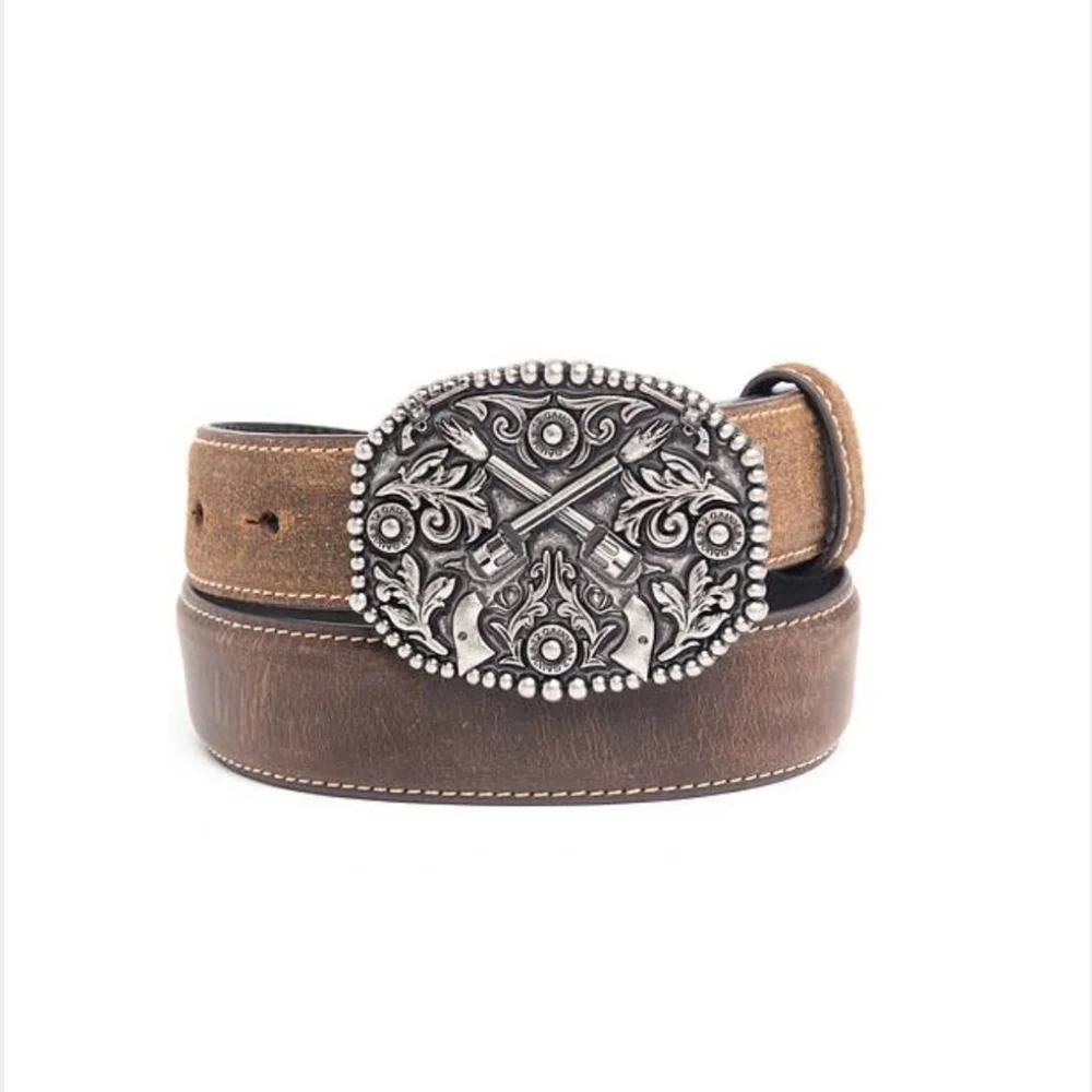 Boys Brown Leather Belt 🤠